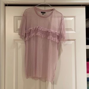Sheer Ruffle Top